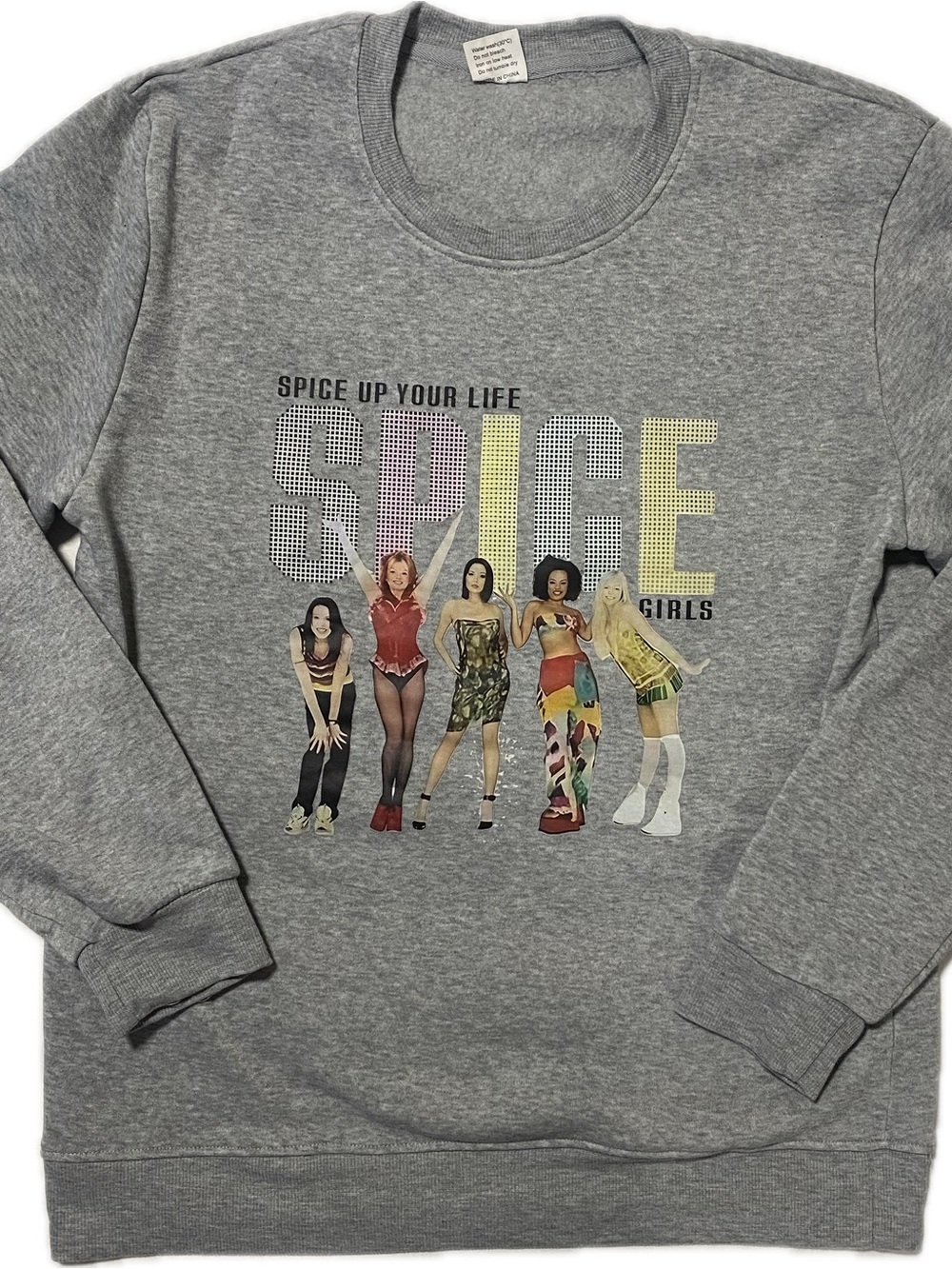 Spice Up Your Life Grey Crewneck Sweatshirt
